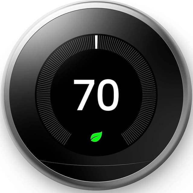 Google Nest Learning Thermostat - 3rd Gen - Programmable Smart Thermostat for Home - Compatible with Alexa (Stainless Steel)