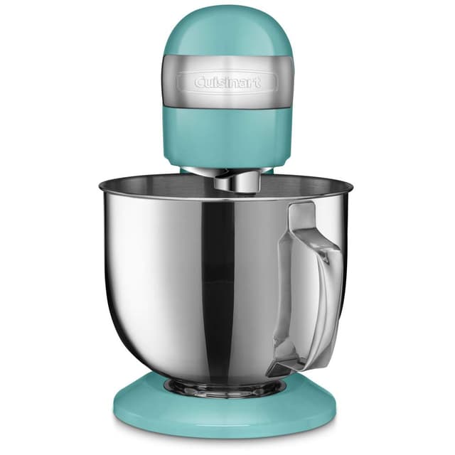 Cuisinart Stand Mixer, 12 Speed, 5.5 Quart Stainless Steel Bowl, Chef’s Whisk, Mixing Paddle, Dough Hook, Splash Guard w/ Pour Spout, Periwinkle Blue, SM-50TQNAS