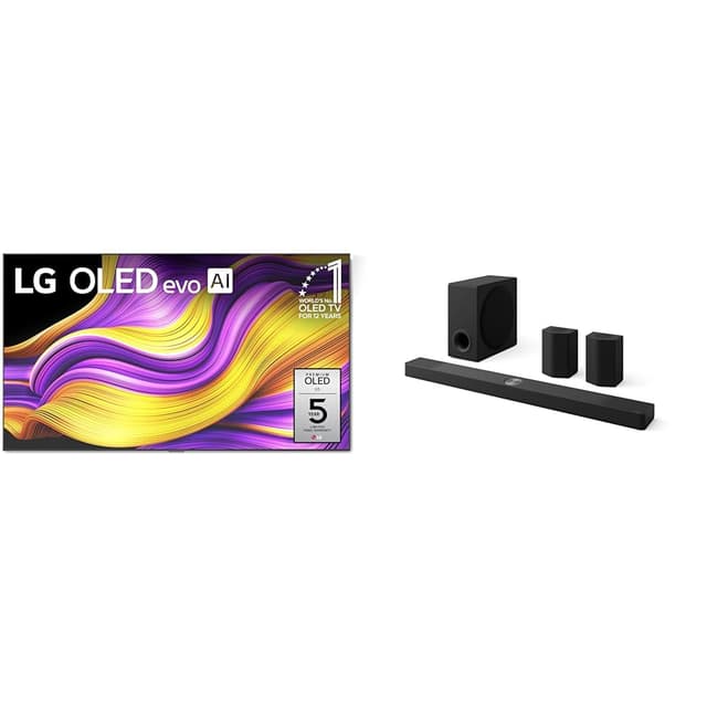 LG 83" 8K OLED evo TV, 9.1.5-Ch. S95TR Soundbar with Dolby Atmos, DTS:X, Wireless Speakers and Subwoofer Home Theater Bundle (2025)