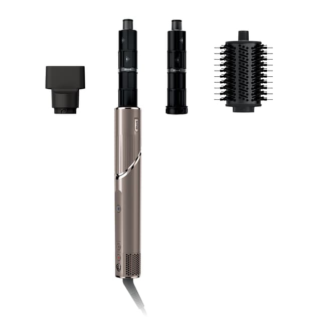 Shark FlexStyle Air Styling & Drying System, Powerful Hair Blow Dryer & Multi-Styler with Auto-Wrap Curlers, Oval Brush, Concentrator Attachment, Mocha, HD431BR