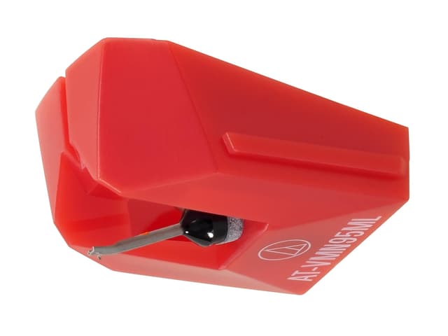 Audio-Technica AT-VMN95ML Microlinear Replacement Turntable Stylus Red