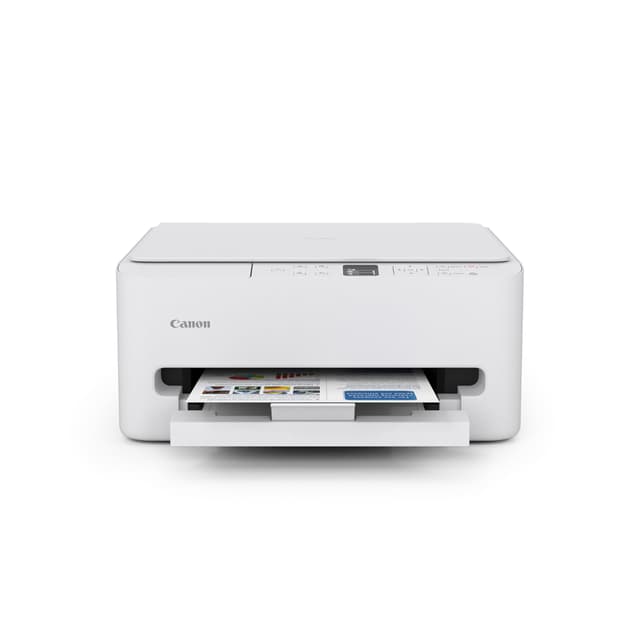 Canon PIXMA TS6520 Wireless Color Inkjet Printer Duplex Printing, White – Home Printer with Copier/Scanner, 1.42” OLED Display, Intuitive Control Panel, Compact Design