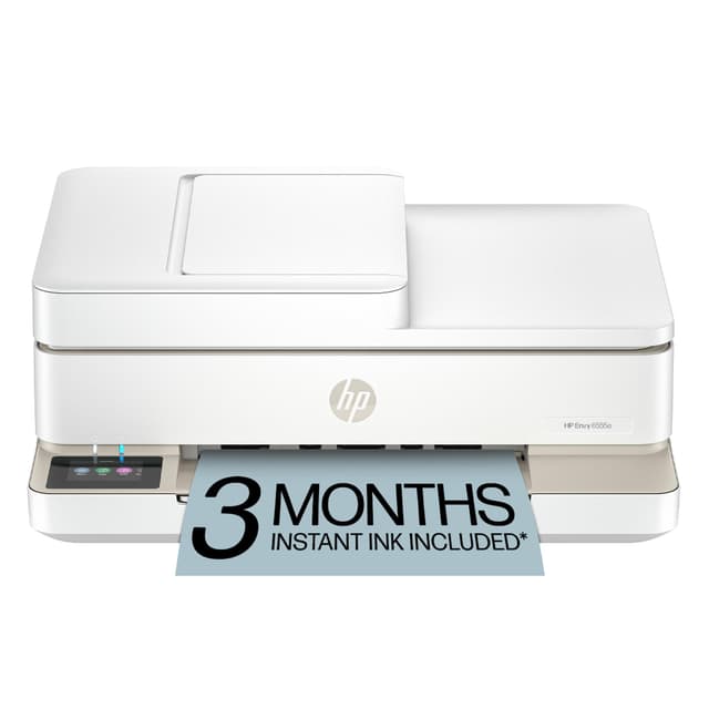 HP Envy 6555e Wireless All-in-One Color Inkjet Printer, Portobello, Print, scan, copy, Duplex printing Best-for-home, 3 month Instant Ink trial included, AI-enabled (714N5A) (Renewed)