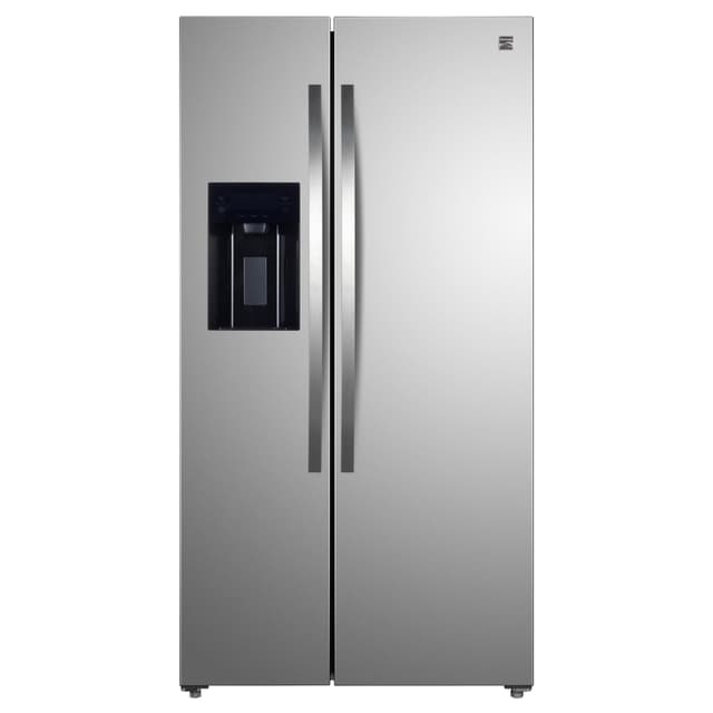 Kenmore 36" Side-by-Side Refrigerator with Freezer - Accela Chill, Water & Ice Dispenser, Adjustable Glass Shelves, ENERGY STAR Certified, 20 cu. ft. Capacity - Fingerprint Resistant Stainless Steel