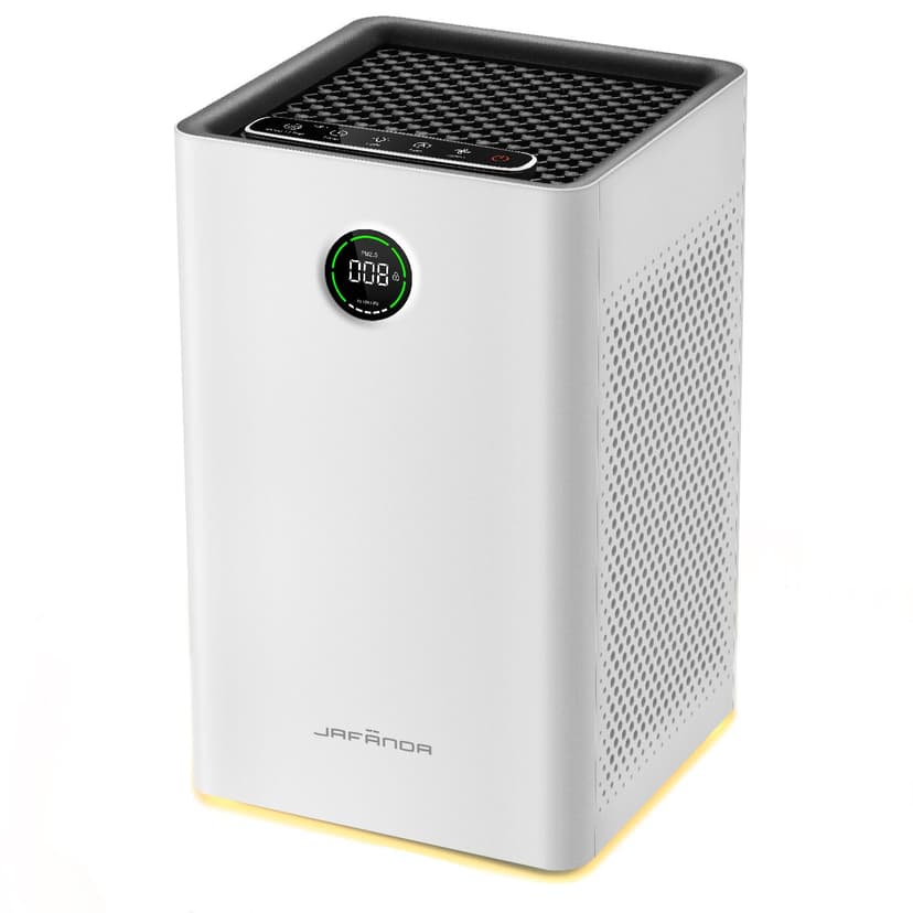 Jafända Air Purifiers for Home Large Room Up To 1190ft², True HEPA 13 Filter, Activated Carbon Remove 99.97% Dust Smoke Odor Pollen Pets Hair Dander Allergies, Quiet Sleep Mode 23dB, Night Light