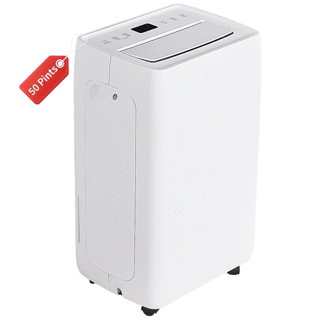 OLIXIS 3,500 Sq. Ft Dehumidifier, 50 Pints Dehumidifier for Basement with Drain Hose, 4.5L/1.19 Gallon Water Tank Quiet with Airflow Swing, Ideal Whole House Dehumidifiers for Home, Bedroom Bathroom