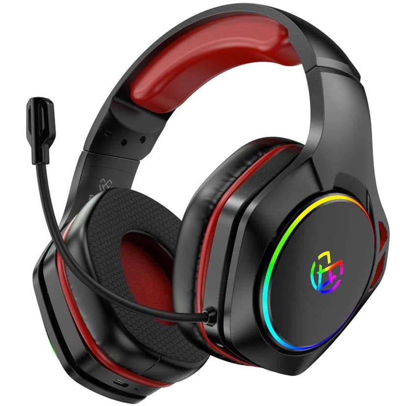 Wireless Gaming Headset 2.4 GHz for Ps5/Ps4/PC, 40 Hr Battery, Lossless Audio Bluetooth 5.3 Wireless Gaming Headphones, Ultra-Stable Connection, Noise-canceling Mic—Compatible with Switch/Mac/Phone