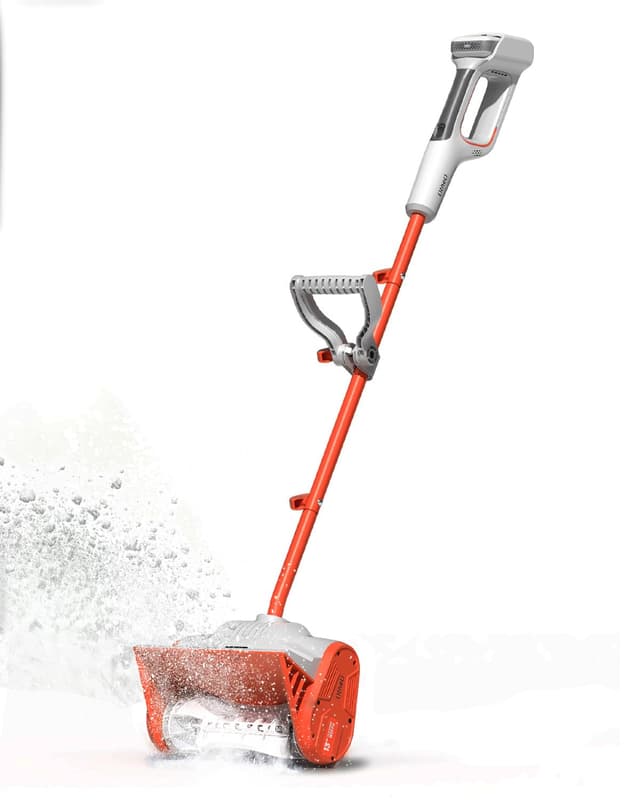 Litheli Cordless Snow Shovel, 13-Inch Battery-Powered Snow Blower with 4.0Ah Battery, Easy to Use Snow Thrower for Driveways, Sidewalks, Decks & Patios