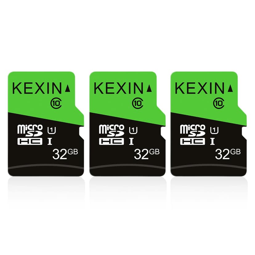 KEXIN 3 Pack 32GB Micro SD Card Memory Card MicroSDHC UHS-I Memory Cards Class 10 High Speed Card, C10, U1, 32 GB 3 Pack
