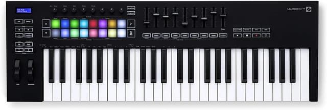 Novation Launchkey 49 [MK3] MIDI Keyboard Controller - Seamless Ableton Live Integration. Chord Mode, Scale Mode, and Arpeggiator — All the software you need for Music Production