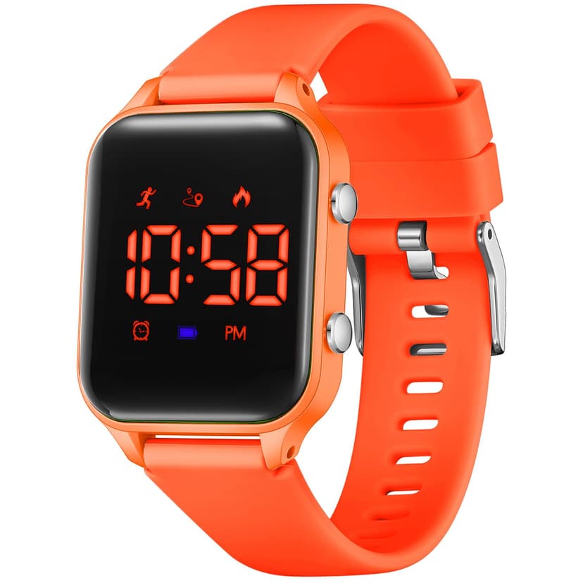 Timever Kids Digital Watches for Boys Girls, Sports Watch with Fitness Tracker, Pedometer, Alarm Clocks, Stopwatch, No App Needed Waterproof Kids Watch, Gift for Teens Student Girls Boys Ages 5-14