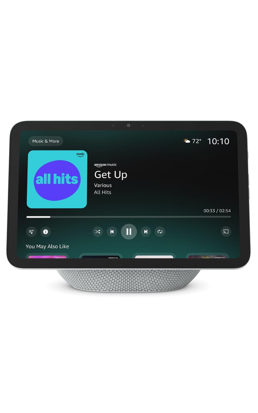 Amazon Echo Show 8 (newest model), Vibrant HD 8.7" display with spatial audio, Designed for Alexa+, Glacier White