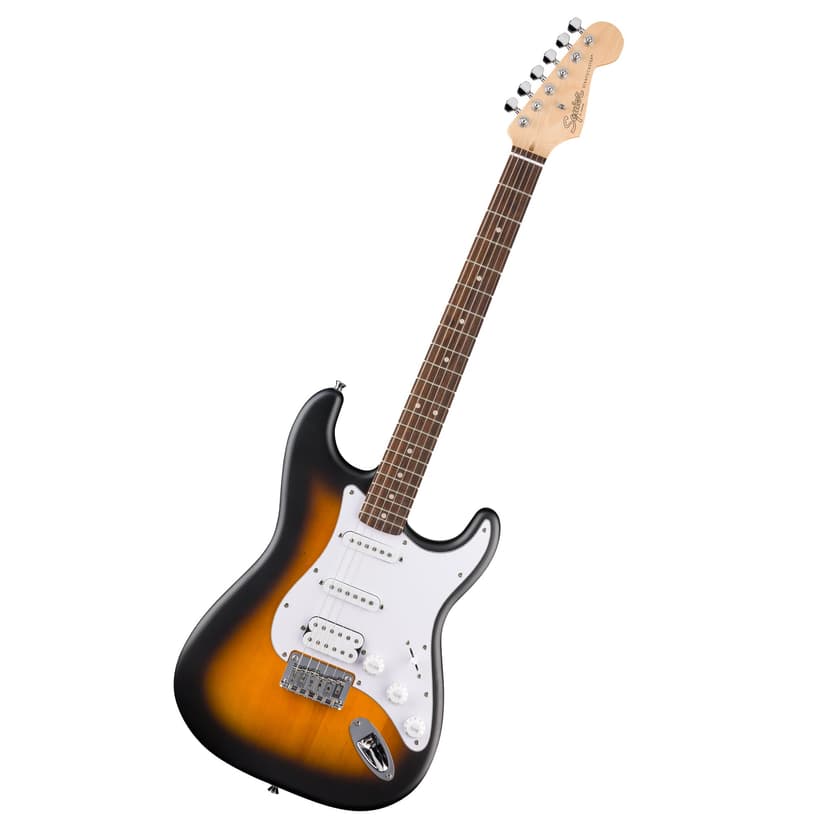 Fender Squier Debut Series Stratocaster HT HSS Electric Guitar, Beginner Guitar, 2-Year Warranty, Includes Free Lessons, 2-Color Sunburst with Satin Urethane Finish