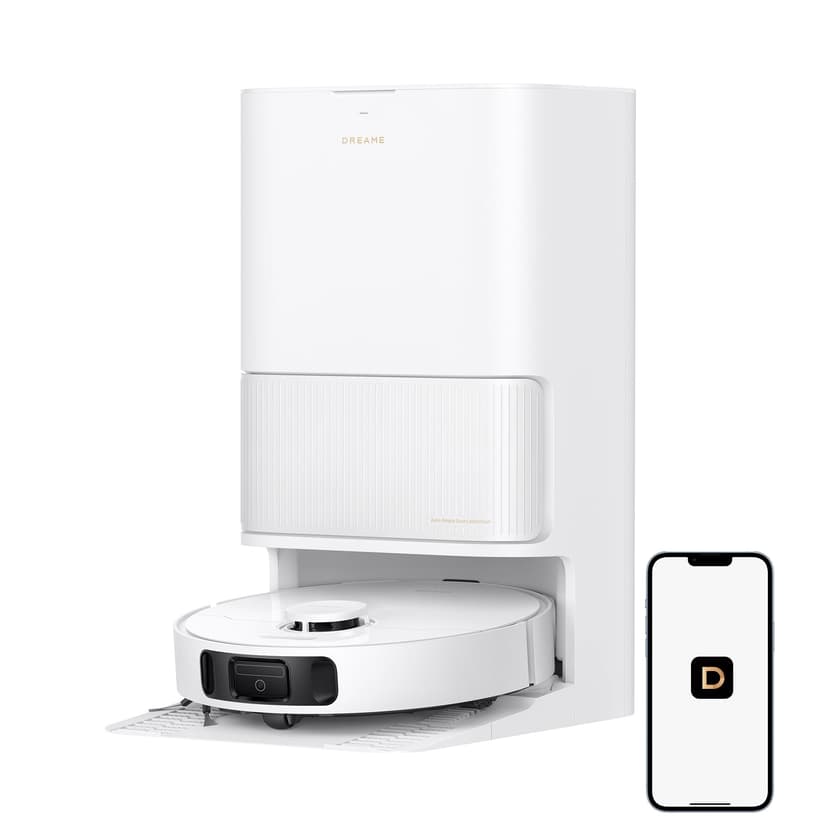 DREAME L40s Ultra CE Robot Vacuum and Mop Combo with Self-Emptying Dock, 13,000Pa Suction, Mop Self-Cleaning and Auto-Raising, Ultrasonic Carpet Sensing, Ideal for Pet Hair, Carpet and Hard Floors