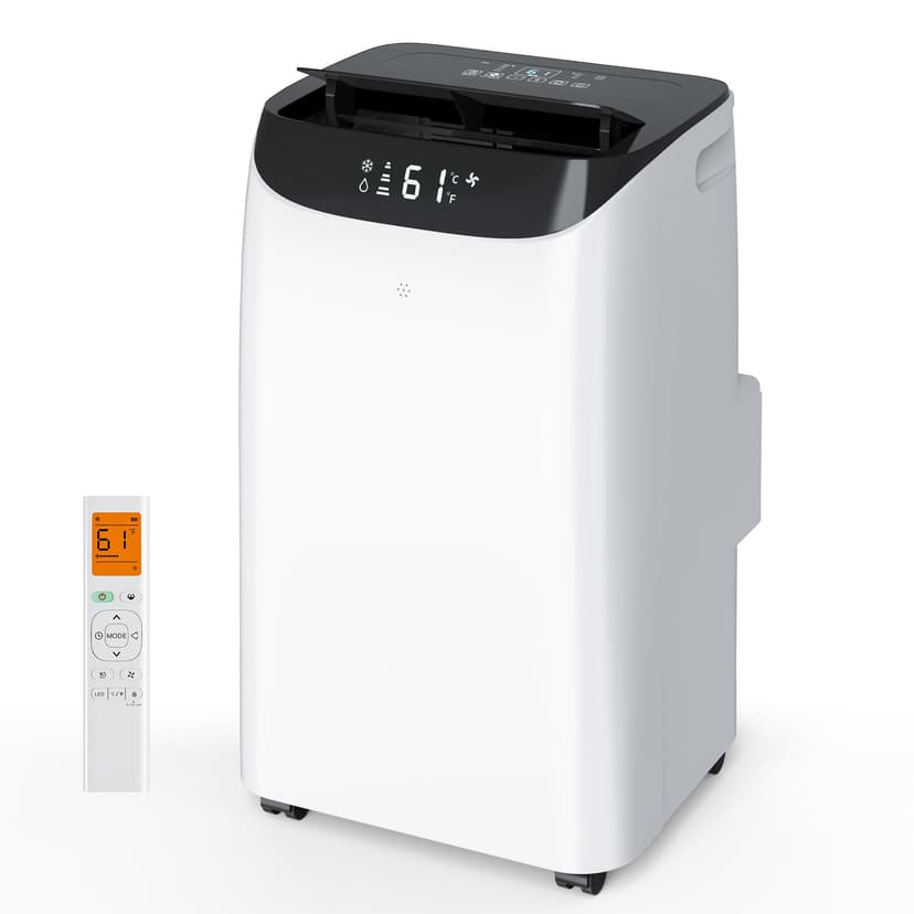 Humhold Inverter 16000BTU Portable Air Conditioners with Remote, Free Stand Cooling Portable AC Unit for Room up to 800 sq.ft, with Dehumidifier & Fan, Dual Hose, Quiet Sleep Mode(45dB), Windows Kit