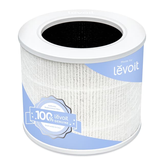 LEVOIT Core Mini-P Replacement Filter, Genuine Core Mini-RF Air Purifier Filters, Supports HEPA Sleep Mode, High-Efficiency Activated Carbon for Removal of Smoke, Odor, Allergens, Pollen, 1 Pack,White