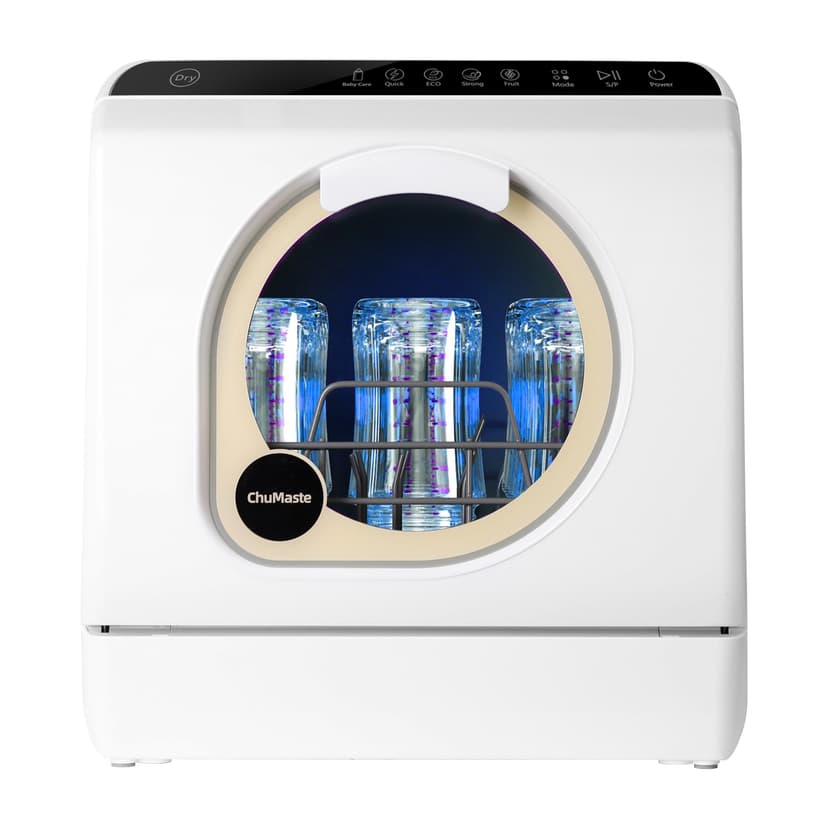 Portable Dishwasher Countertop.Counter Top Dishwasher with drying. Double spray arms. Portable Countertop Dishwasher With Water Tank, 6 wash programs, .Lavavajillas portatil can wash baby bottles.