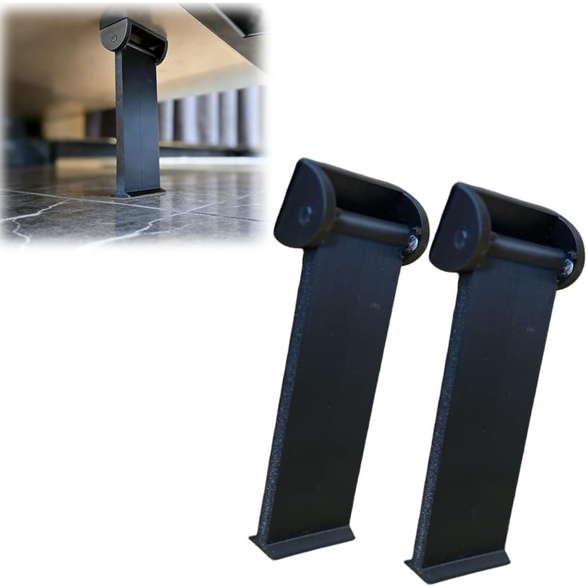 Prop Kickstand for Dishwasher Door - Heavy Duty Adjustable Support Stand for Dishwasher Door | Firm & Easy to Install | Magnetic Fit for Most Dishwashers | Prevents Door Damage | 2 Pack (Black)