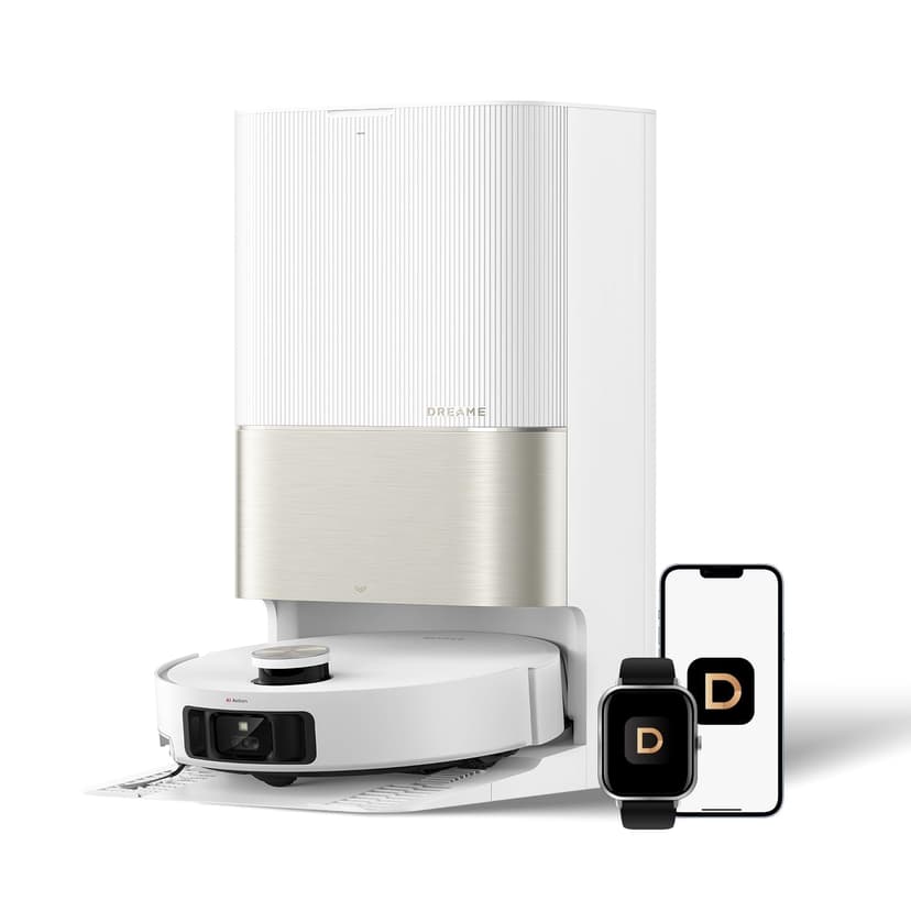 DREAME X50 Ultra White Robot Vacuum and Mop with Auto-Empty and Mop Self-Cleaning, 20,000Pa Suction, Obstacle Avoidance and 360° Navigation, Corner to Edge Deep Cleaning, Detangling Brush