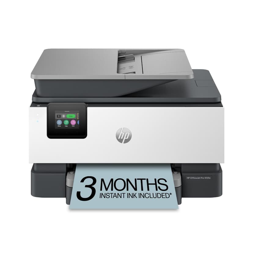 HP OfficeJet Pro 9125e Wireless All-in-One Color Inkjet Printer, Print, scan, copy, fax, ADF, Duplex printing best-for-office, 3 month Instant Ink trial included, AI-enabled (403X0A)