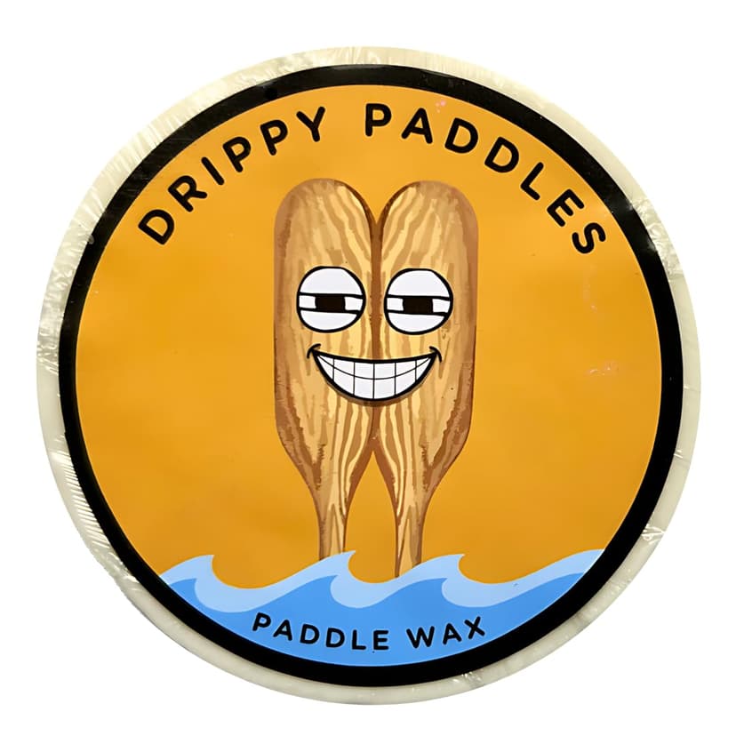 Drippy Paddles Paddle Wax – Hydrophobic Wax for Kayaks, Canoes, SUPs & Paddleboards – Improves Grip, Reduces Drips, & Prevents Slips – Made with Beeswax & Resin