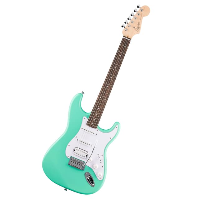 Fender Squier Debut Series Stratocaster HSS Electric Guitar, Beginner Guitar, 2-Year Warranty, Includes Free Lessons, Sea Foam Green with Satin Urethane Finish