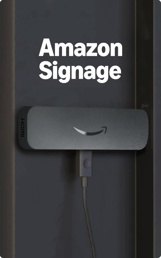 Amazon Signage Stick – Professional Digital Signage 4K Media Player – Designed for Businesses of All Sizes, Easy Setup with free Mobile App, and CMS Compatibility