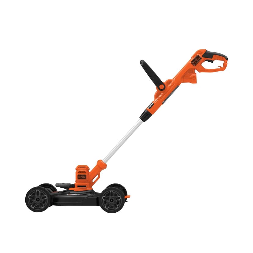 BLACK+DECKER Electric Lawn Mower, Weed Eater and Edger 3-in-1 Combo, Corded 12-Inch 6.5 Amp Electric Weed Wacker and Compact Push Mower (BESTA512CM)