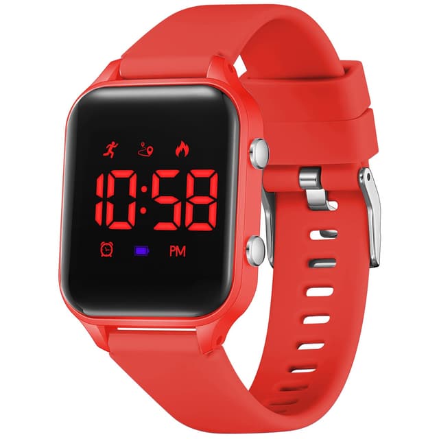 Timever Kids Digital Watches for Boys Girls, Sports Watch with Fitness Tracker, Pedometer, Alarm Clocks, Stopwatch, No App Needed Waterproof Kids Watch, Gift for Teens Student Girls Boys Ages 5-14
