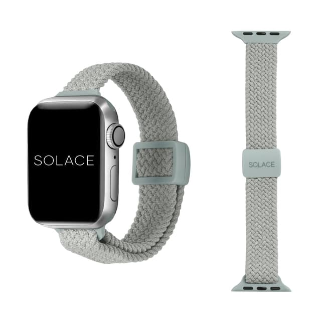Solace Bands Slim Imperium Adapt Adjustable Nylon Braided Watch Band - Compatible w/All Apple Watches - Solace Apple Watch Bands for Women & Men - Smart Watches Band Series 11 10 9 8 7-1 SE - (Agave)
