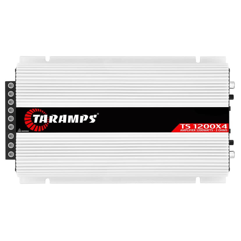 Taramps TS 1200x4 Amplifier Car Audio 1200W RMS 2 Ohms 4 Channels 2 Bridged Channels, Full Range Crossover Fixed RCA/Wire Input - Multichannel Class D