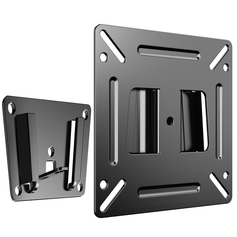 TETVIK Monitor Wall Mount Most 14-24“ TVs Computer Universal Low Profile RV TV Wall Mount VESA Up to 100x100mm Max Weight 30lbs Fits 15 19 20 22 23 Inch Camper Small Monitor Mount Bracket