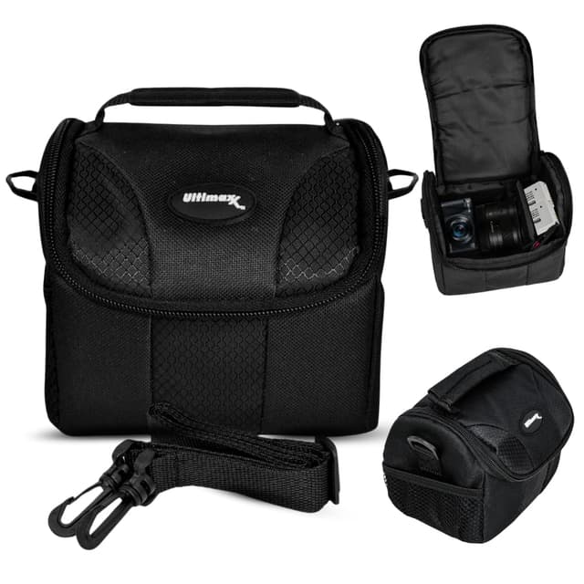 Ultimaxx Small Carrying Case/Gadget Bag for Sony, Nikon, Canon, Olympus, Fuji, Pentax, Panasonic, Samsung,Leica, Kodak & Many More Cameras & Camcorders