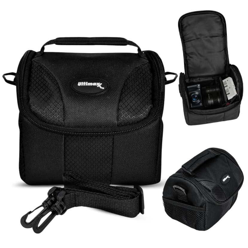 Ultimaxx Small Carrying Case/Gadget Bag for Sony, Nikon, Canon, Olympus, Fuji, Pentax, Panasonic, Samsung,Leica, Kodak & Many More Cameras & Camcorders