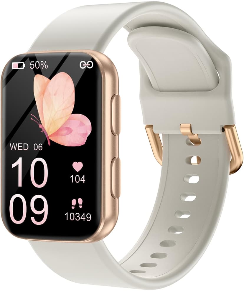 MorePro Health Fitness Tracker with Blood oxy-gen Monitor and 24/7 Heart Rate and Blood Pressure, Sleep Monitor, 120+ Sport Modes Waterproof Fitness Watch for Women Men Android iOS