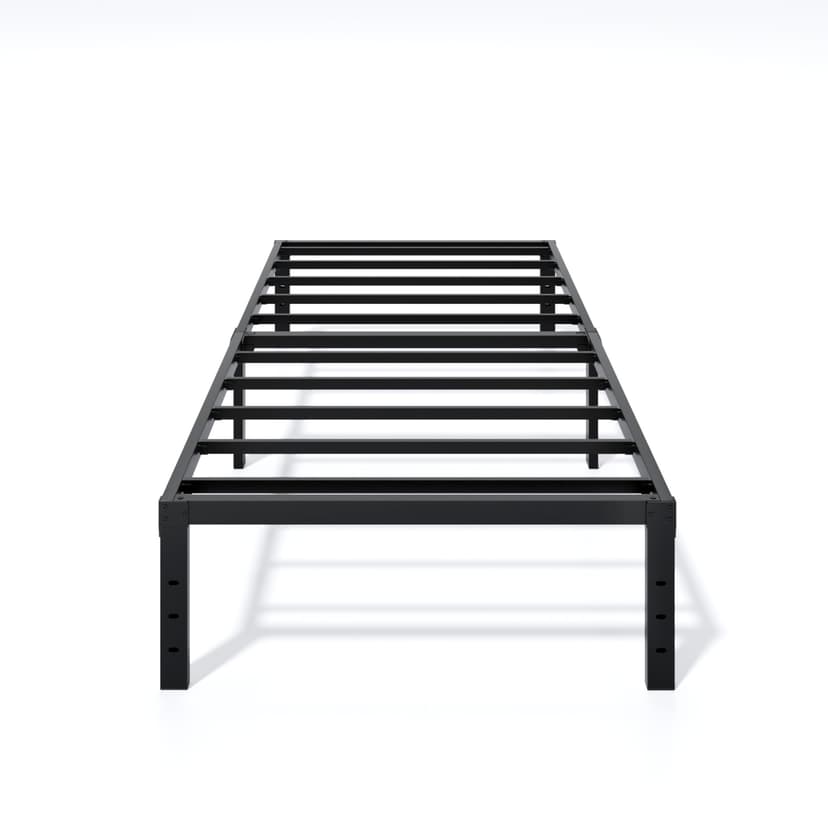 LUMUNANCE Metal Bed Frame Twin Size - 14 Inch Heavy-Duty Twin Platform Bed Frame No Box Spring Needed, Easy Assembly, Noise-Free, Sturdy Mattress Foundation, Underbed Storage Space