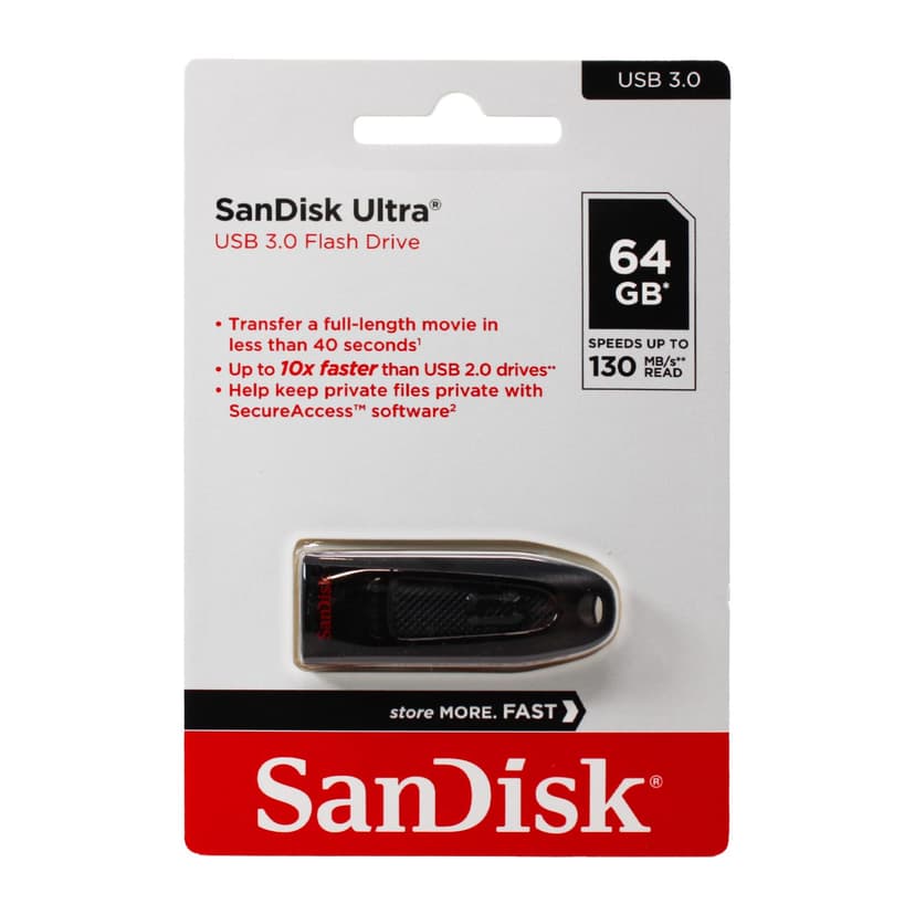 SanDisk 64GB Ultra USB 3.0 Flash Drive - SDCZ48-064G-UAM46