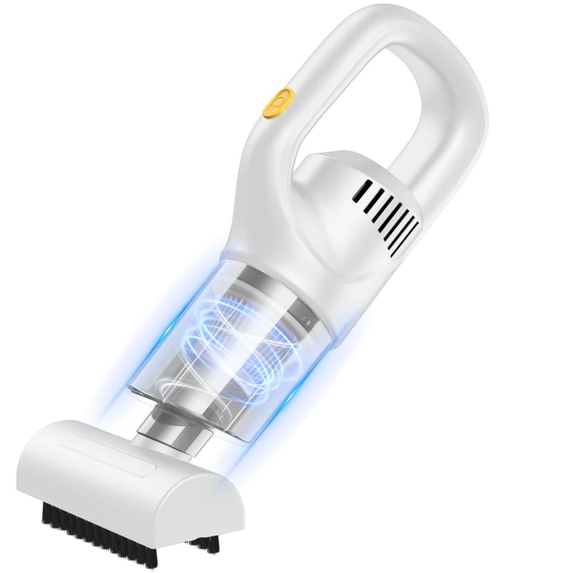 Joyzoo Car Vacuum Handheld Vacuum Cordless Hand Held Vacuum Cleaner Mini Portable Rechargeable Vacuum for Home, Office, Pet (White)