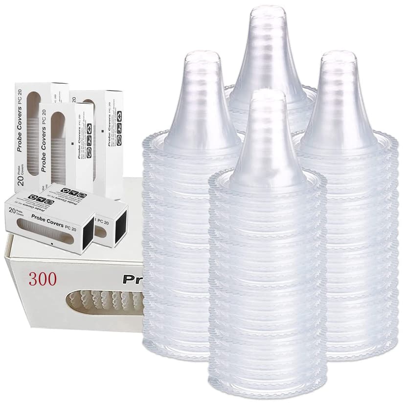 300 Counts Ear Thermometer Probe Covers/Lens Filters/Refill Caps Compatible for All Braun Thermometer Models Digital Disposable Covers