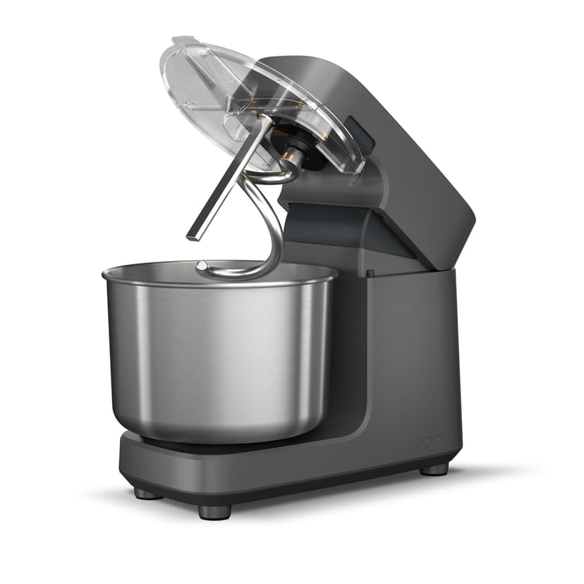 Ooni Halo Pro Spiral Mixer - Dough Stand Mixer with Attachments, 7.3 Quart Capacity and 58 Speed Settings - Charcoal Grey