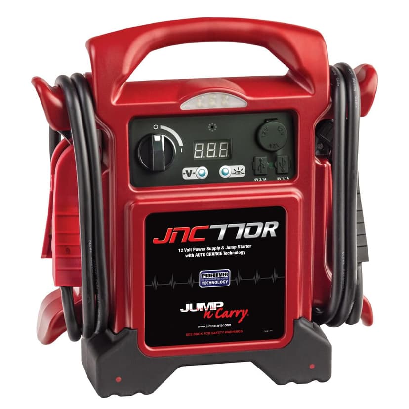 Clore Automotive Jump-N-Carry JNC770R 1700 Peak Amp Premium 12 Volt Jump Starter - Red