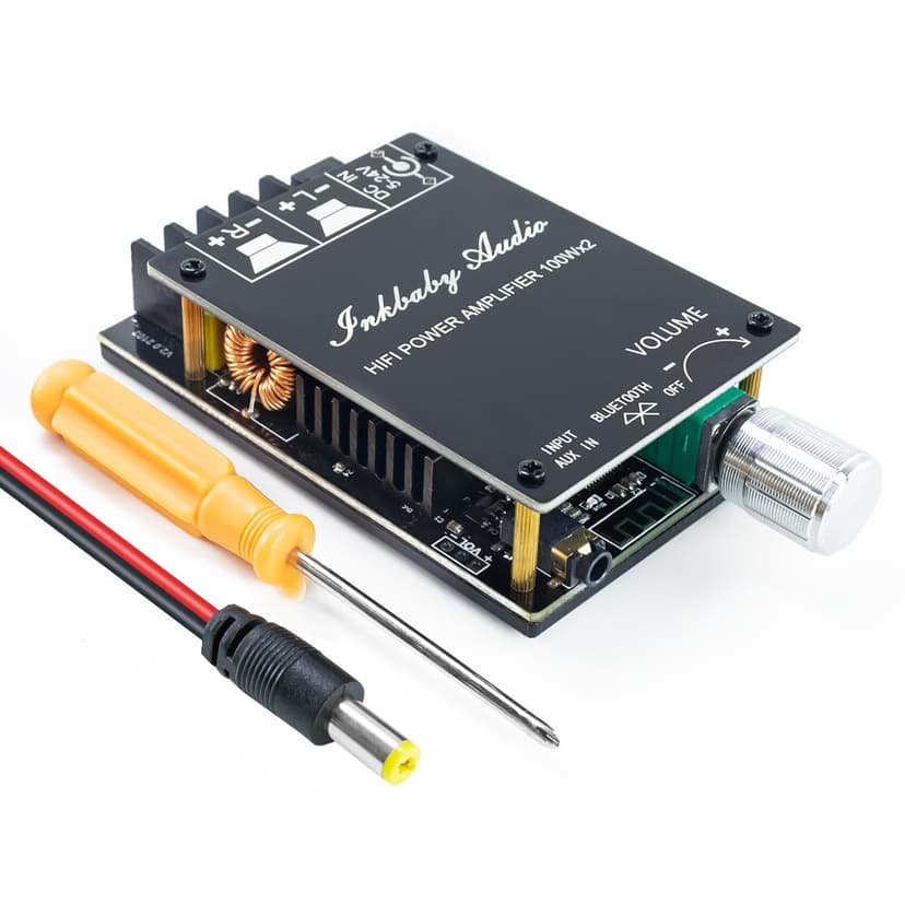 Hosyond 200W Bluetooth 5.0 Amplifier Board TPA3116D2 100W+100W Stereo Dual Channel Mini Amp Board Audio Receiver for Home DIY Speakers