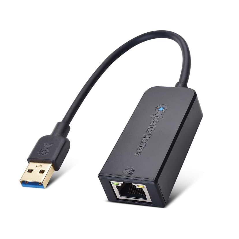 Cable Matters Plug & Play USB to Ethernet Adapter with PXE, MAC Address Clone Support (USB3.0 to Gigabit Network, Ethernet to USB Adapter for Laptop) Supporting 10/100/1000Mbps