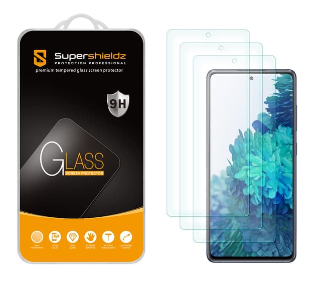 Supershieldz (3 Pack) Designed for Samsung Galaxy S20 FE 5G Tempered Glass Screen Protector, Anti Scratch, Bubble Free