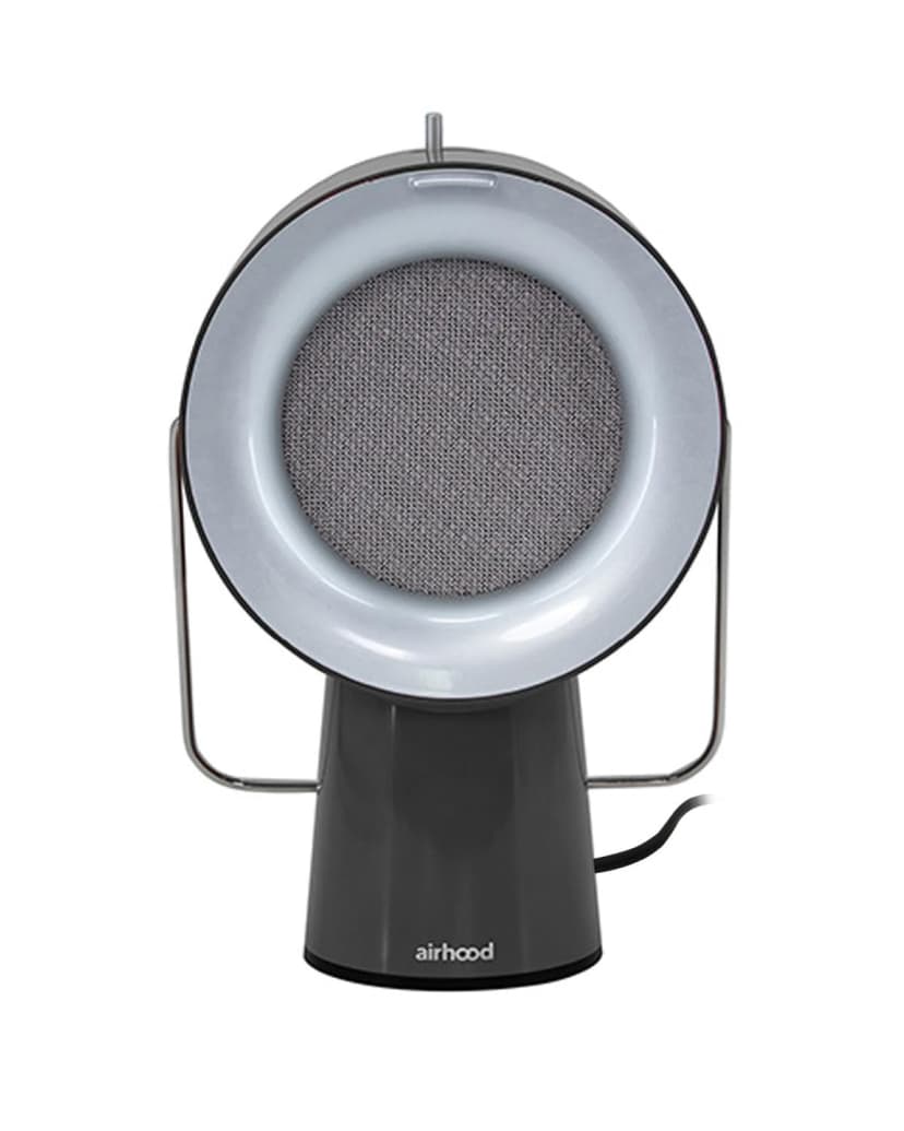 AirHood Wired Range Hood | Portable Kitchen Exhaust Fan with 2 Activated Charcoal Air Filter & Stainless-steel Oil Filter | Easy to Clean - Ideal for Indoor Cooktop Use (Space Black)