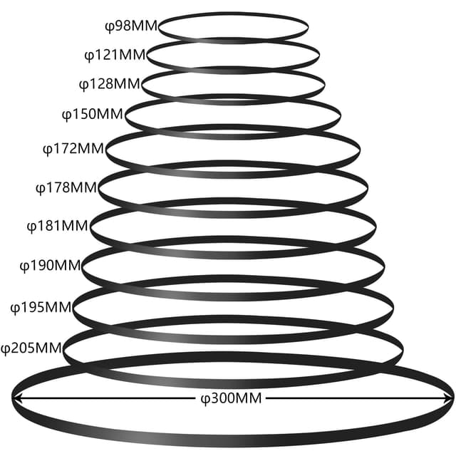 DIRBUY 11 Pieces Turntable Belt for Project, Different Specifications Turntable Belt Replacement for Record Player