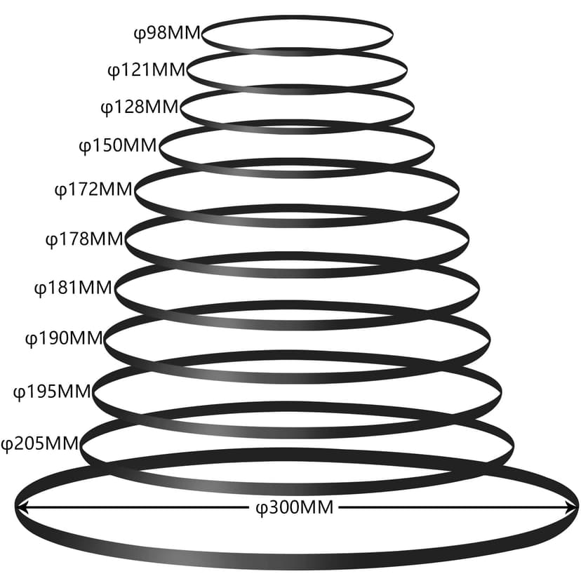 DIRBUY 11 Pieces Turntable Belt for Project, Different Specifications Turntable Belt Replacement for Record Player