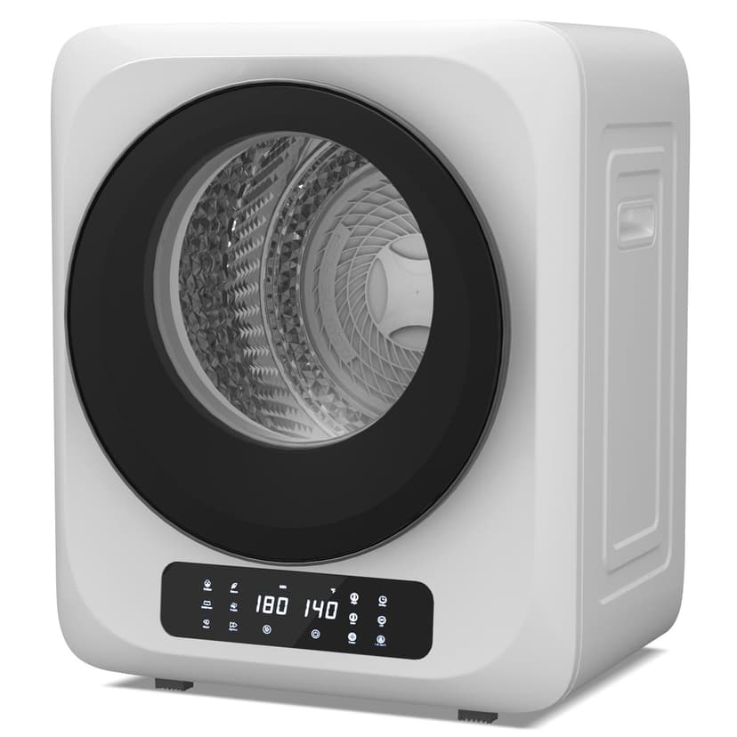 VCJ Portable Dryer for Laundry, 12lbs Clothes Dryer with 6 Drying Modes & 8H Timer, LED Display 850W Front Load Compact Electric Dryer for Apartment, RVs, Dorms