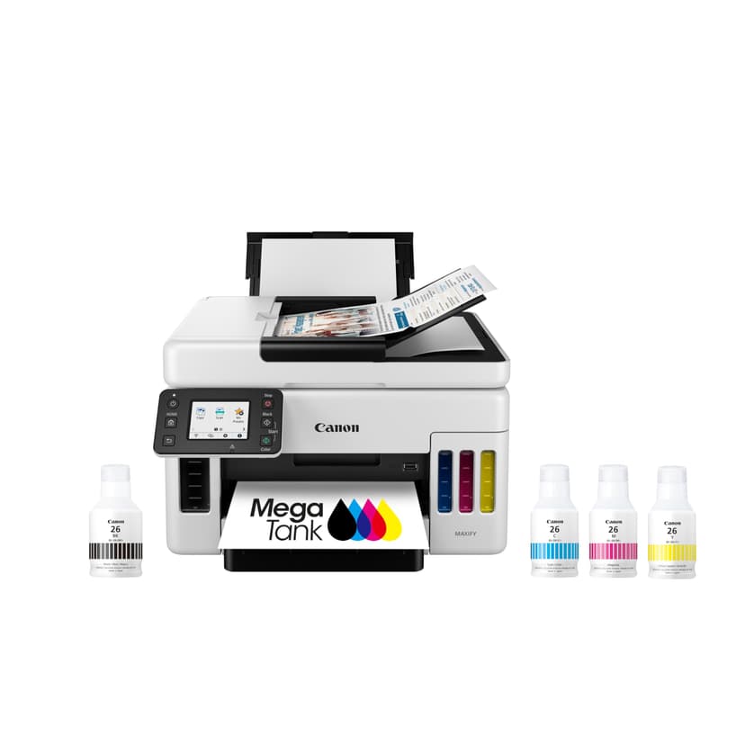 Canon GX6021 All-in-One Wireless Supertank Printer-for Businesses [Print, Copy, Scan and ADF], White