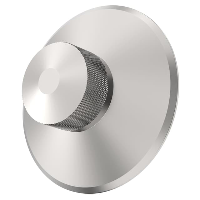 Preffair 1x Stainless Steel Heavy Turntable Weight Stabilizer Silver 13-Ounce Audiophile LP Turntable Weight Vibration Reducer with Protective Soft Pad for HiFi LP Record Player Vinyl Disc